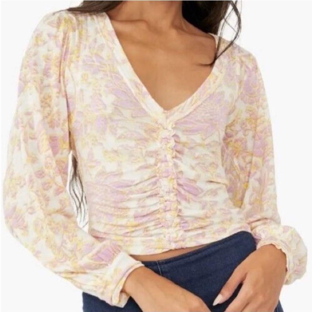 free people long sleeve blouse